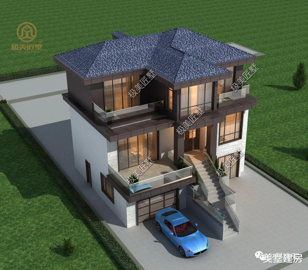 中式现代风格自建别墅,占地不大,洋气十足,看过的都喜欢!