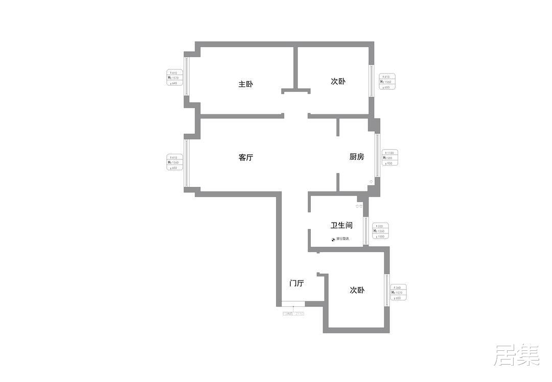 爆改124平空间，把一面墙拆除掉，多出了一间屋子