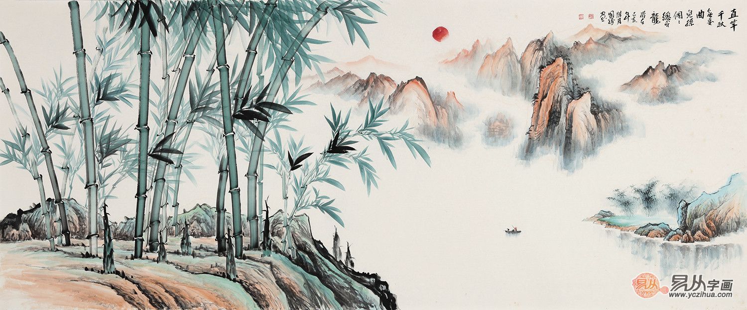 家装壁画 充满意境的山水画 让您的家居品味更加高