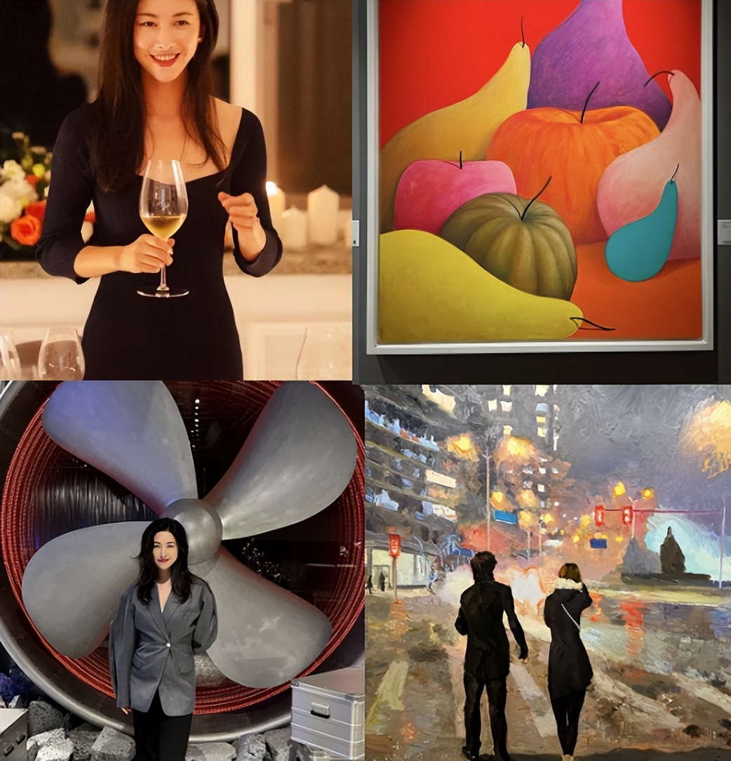 朱珠|38岁朱珠穿V领裙露事业线,锁骨精致皮肤白嫩,手上大宝石太抢眼