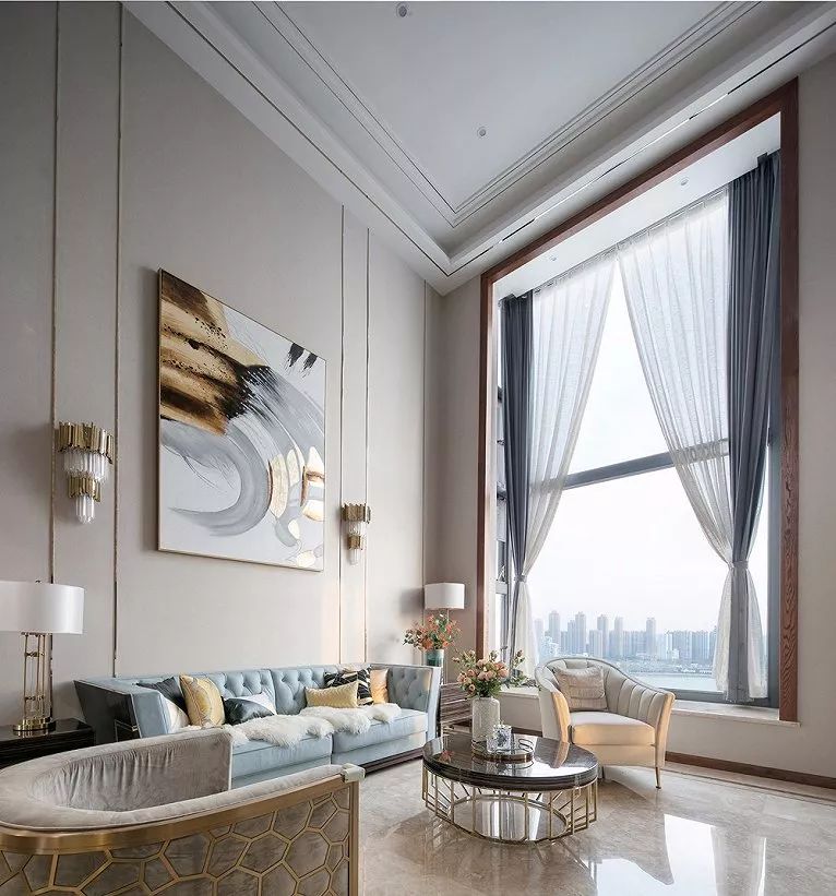 350㎡江景复式别墅，轻奢时尚的现代欧式风，让人眼前一亮！