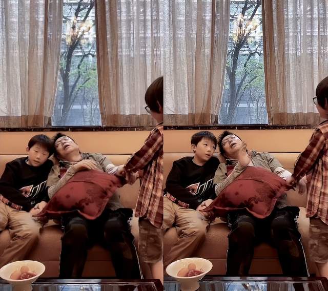 王为念与孙子豪宅内跳操!客厅超大装修精致,跳完脚步蹒跚显疲惫