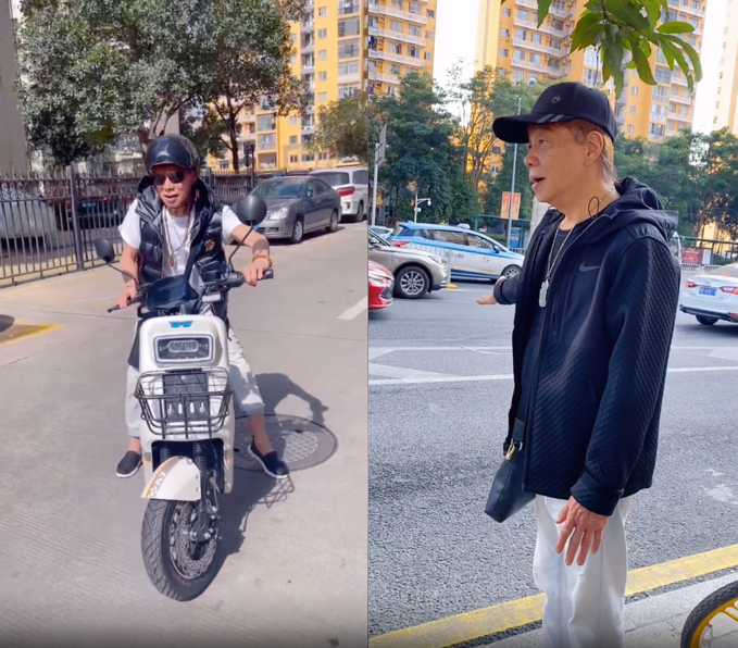 梁小龙|火云邪神梁小龙近况罕曝光！戴假发意外暴露脱发，骑电车穿衣混搭