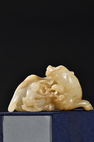 |回流 和田玉骆驼摆件