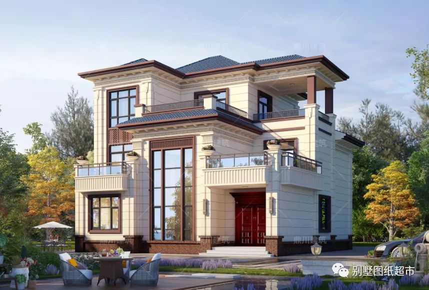 告别千篇一律农村自建房,这8套新中式别墅,把大气写在面子上