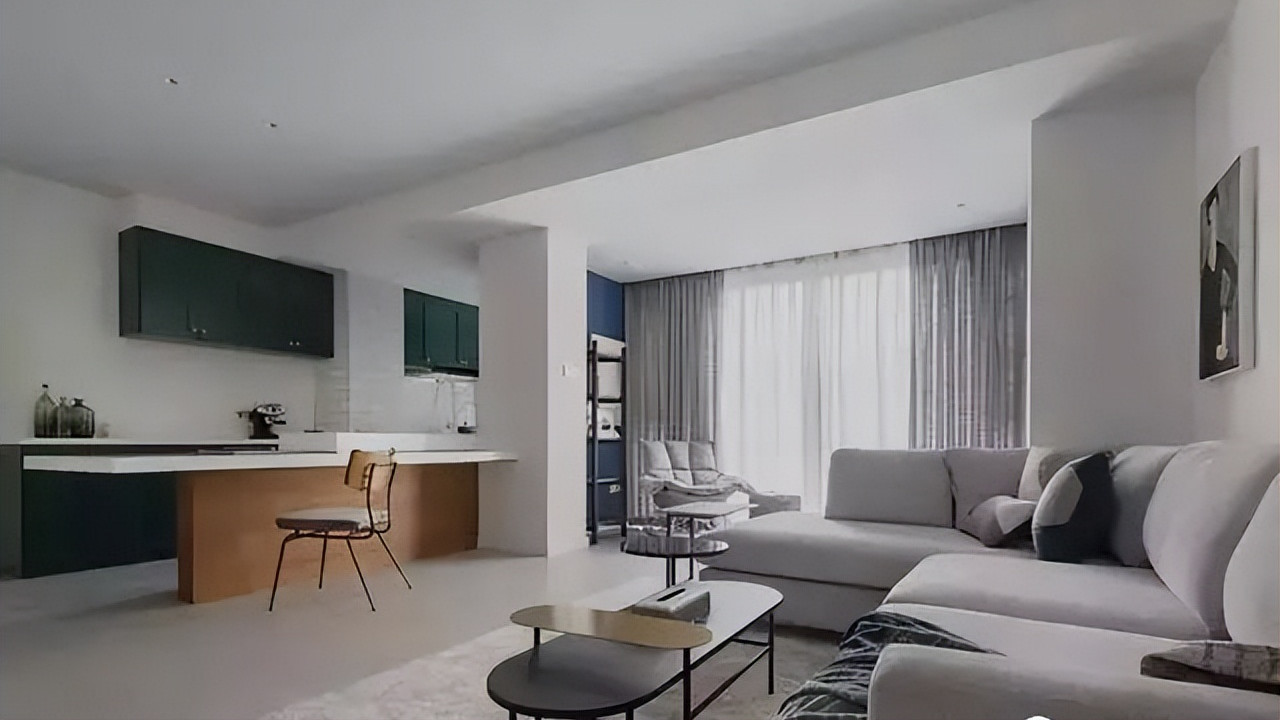 小夫妻108㎡的家比140㎡都宽敞，开放、年轻、且有些复古年代感