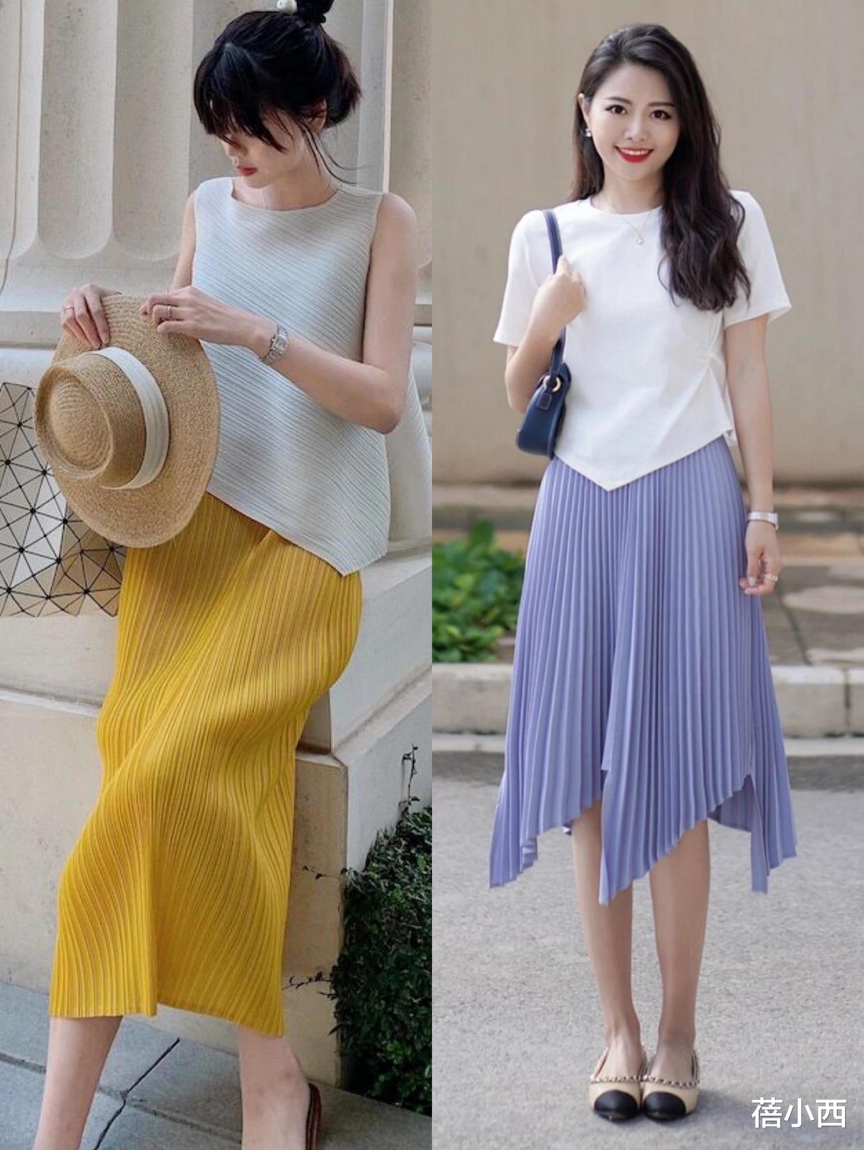 夏天建议多穿“半身裙”，搭配t恤时髦洋气，搭配衬衫大方优雅