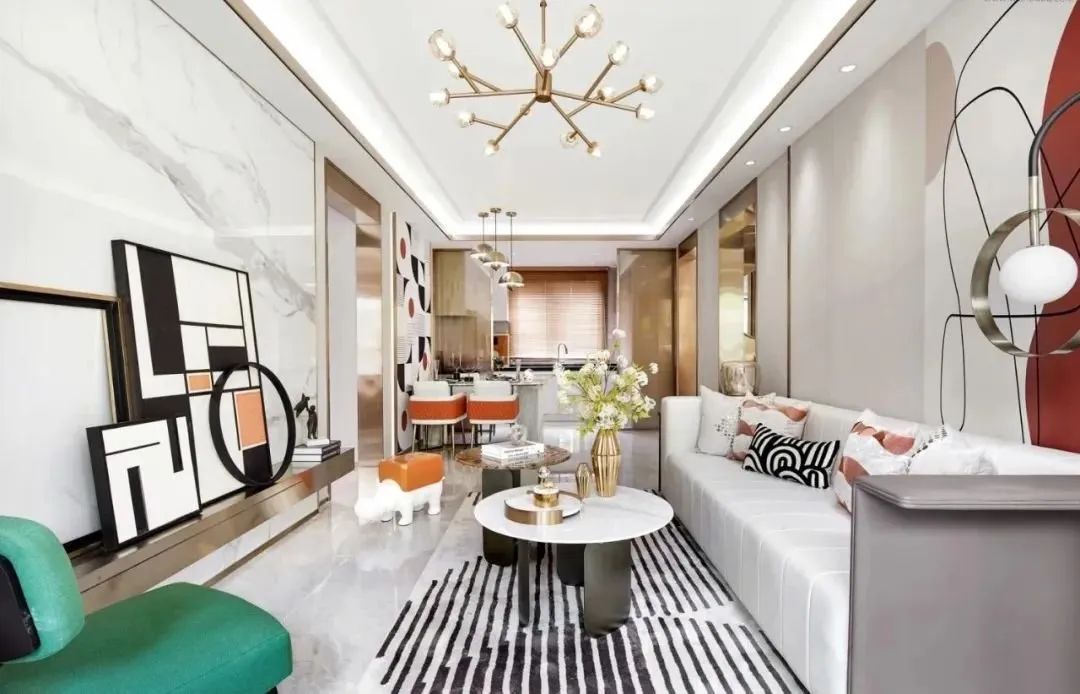 女业主家的113㎡轻奢风新房,仪式感满满,刚需户型也能装成豪宅气质!