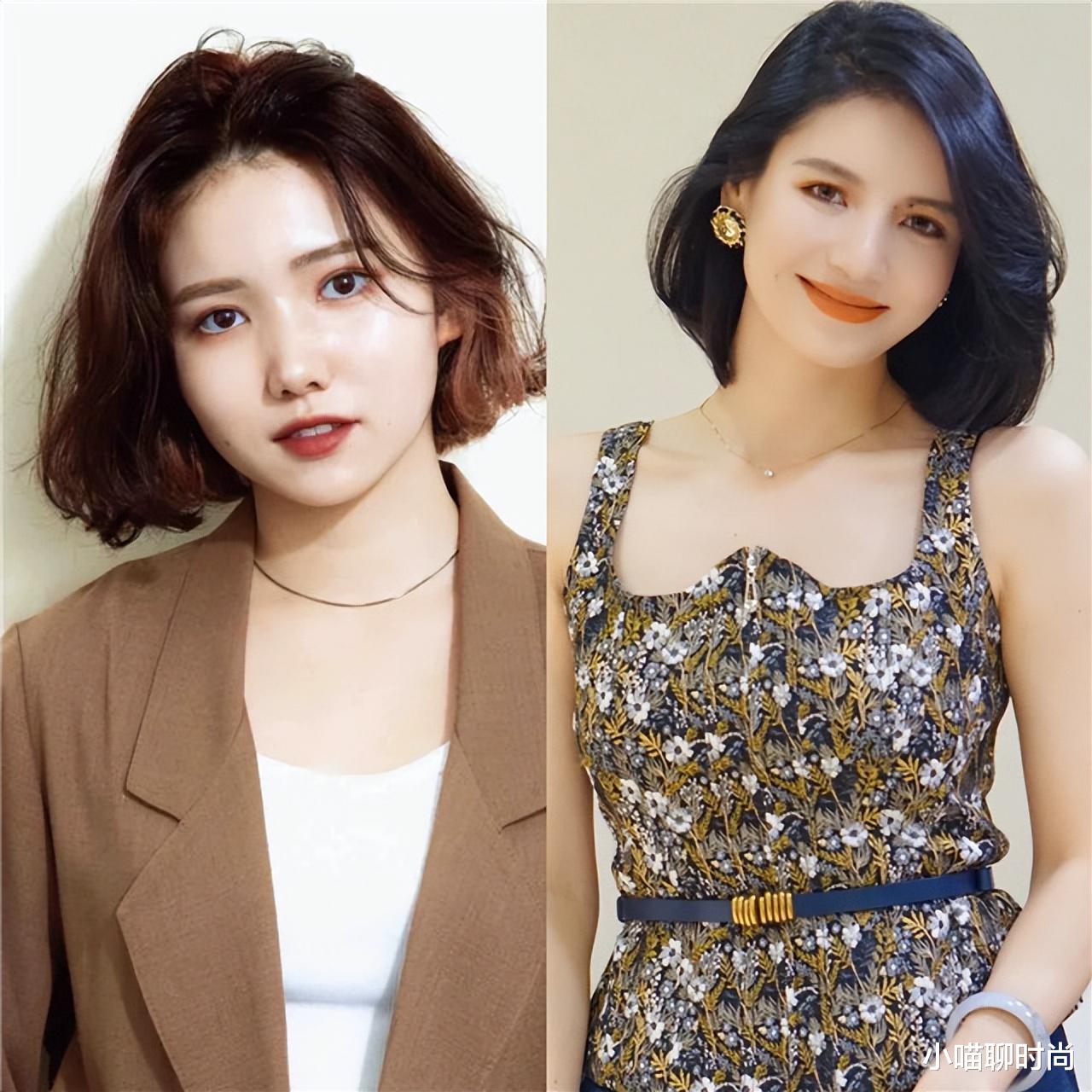 发型 别锁骨烫了，今年流行“耳下烫”，洋气减龄，很适合发量少的女人