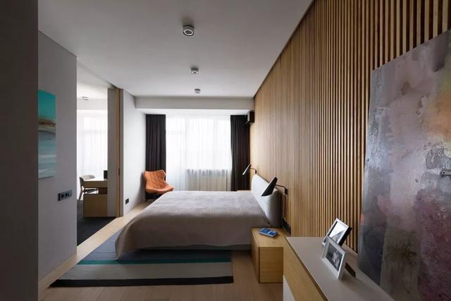 木纹风格的时尚小公寓,室内设计装修超实用且大气