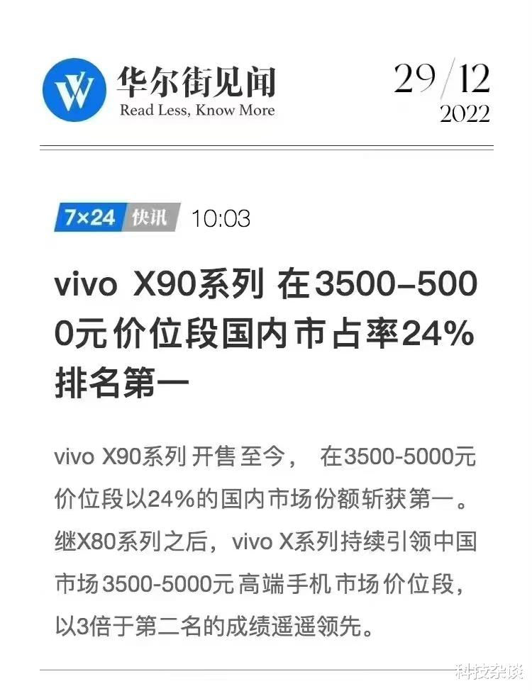 华尔街见闻|华尔街见闻站队，vivo X90厉害了