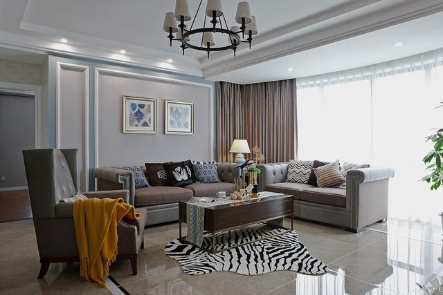 简美风格的三居室,装修设计超时尚美观,朋友都说这简直是样板房