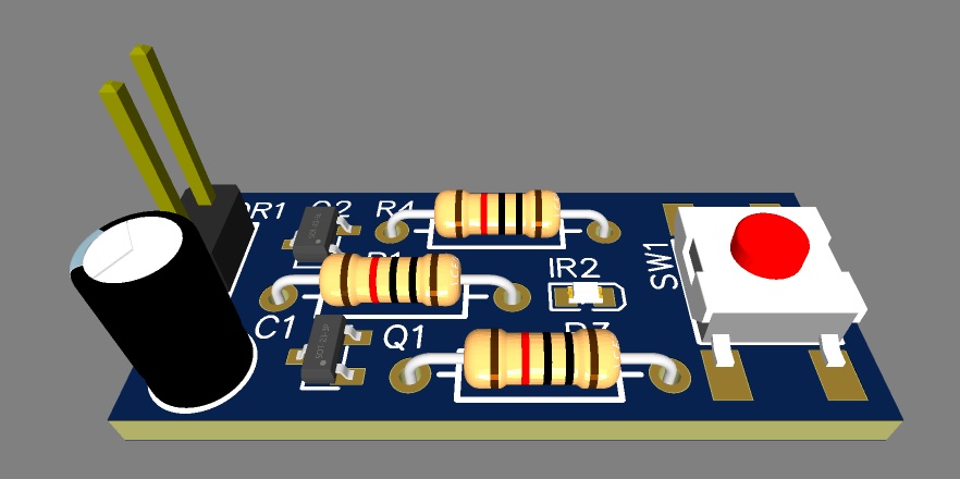 |经典电路设计二十一：用三极管设计一个枕边LED方便灯的制作方案