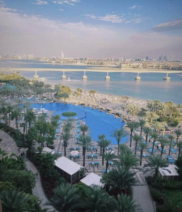 佟丽娅|佟丽娅与富婆同游迪拜,变网红脸表情僵硬,住豪华酒店一晚超10万