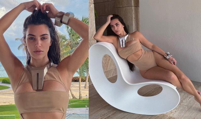 金·卡戴珊|42岁卡戴珊瘦了！离婚后控水控食，身材更完美，最新泳装照惊艳