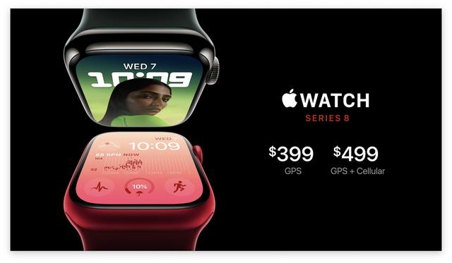 Apple Watch|全新温度传感器，实现车祸碰撞检测，AppleWatch Series 8 正式发布