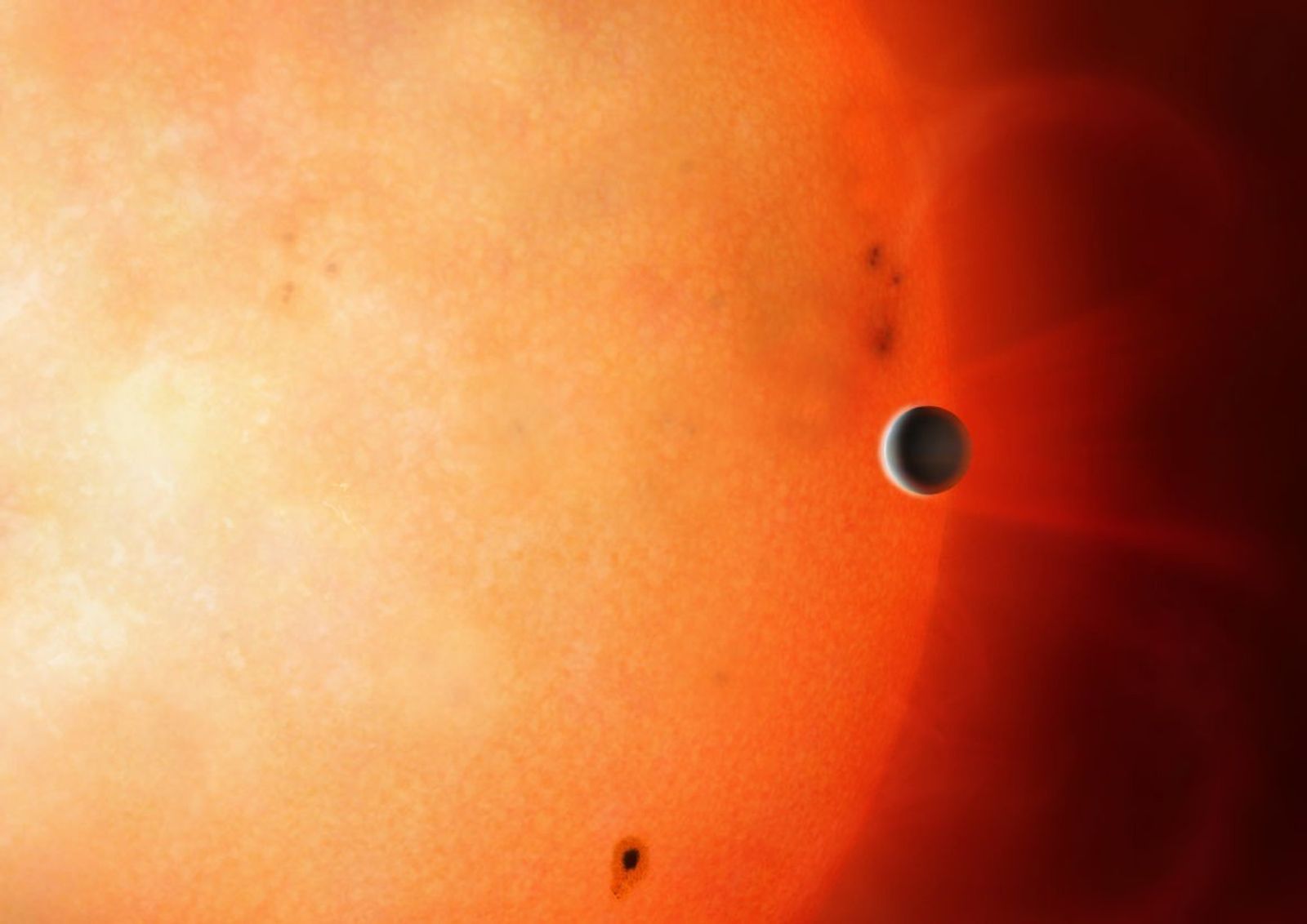 如果岩质行星撞上气态巨行星,那会怎样?会穿过吗?