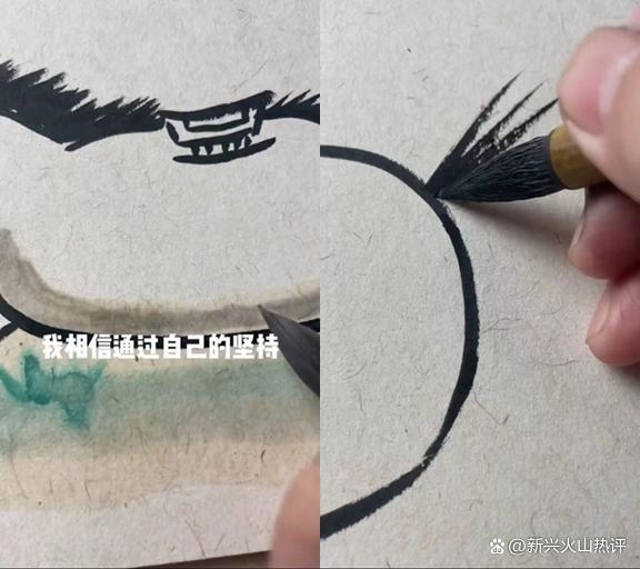 男子提笔作画,一幅“八骏图”惊呆网友:这是我见过最可爱的马