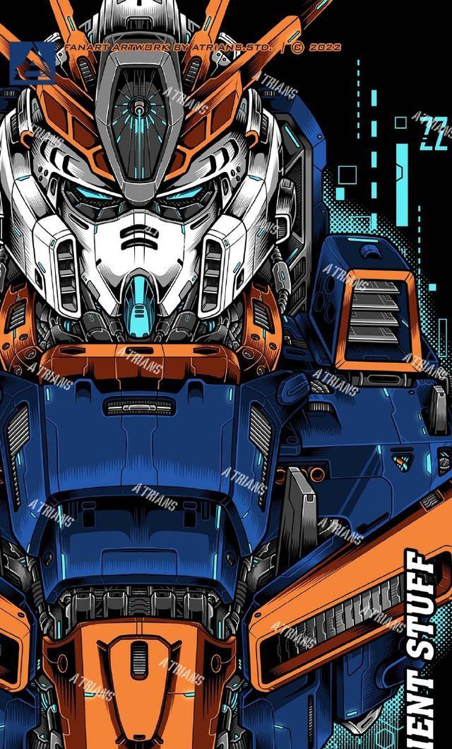 机动战士高达|机动战士高达抽象壁纸插画，大家喜欢哪张？