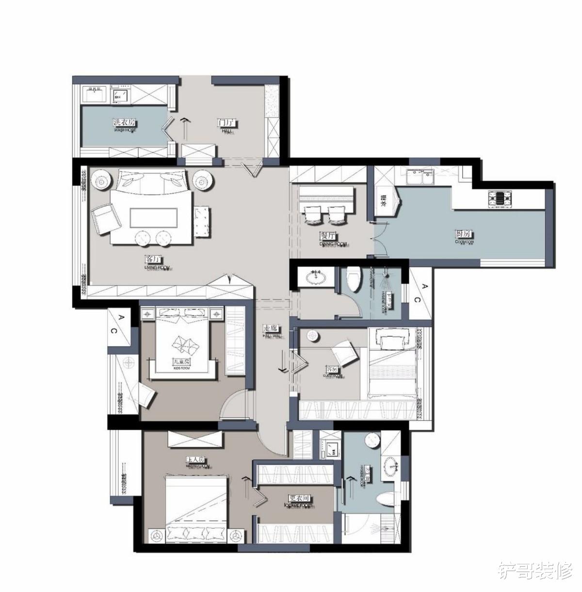 90后海归小姐姐晒自己的家,140㎡设计巧妙,网友赞叹:真高级