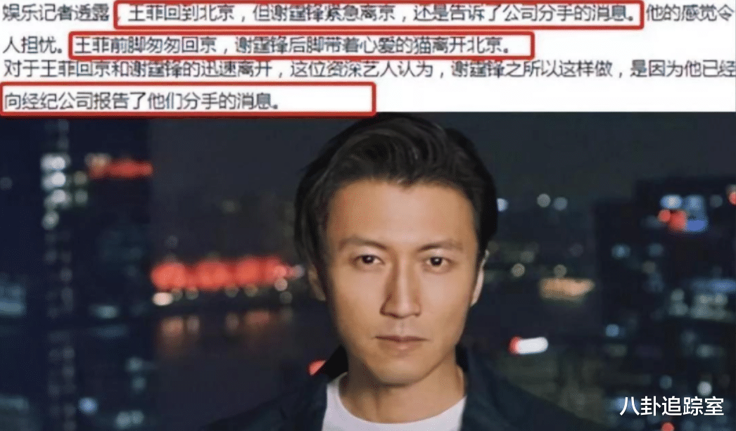 谢霆锋|真分了?曝谢霆锋分手后,公开感激张柏芝,王菲被访:关我什么事