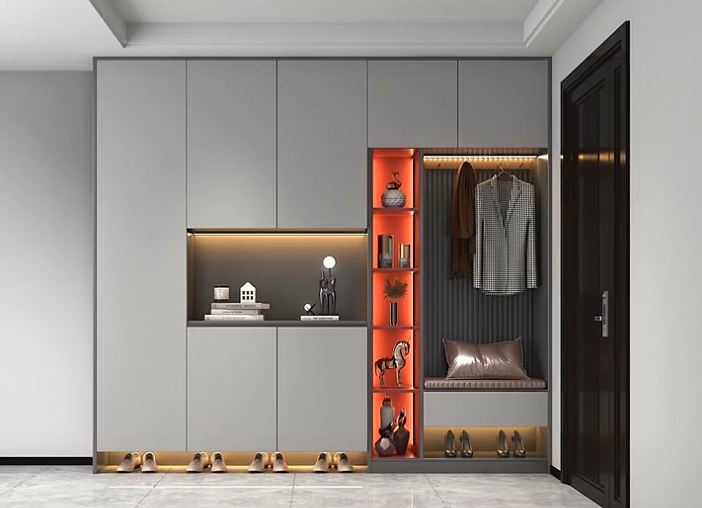 八款超炫超酷玄关柜设计。照着装准没错!
