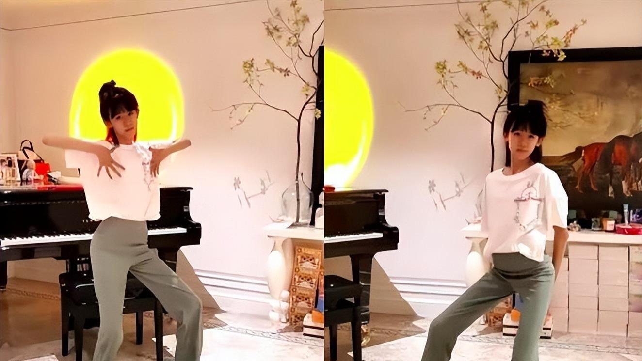 陆毅|陆毅闺女长得太快了，14岁身高比肩妈妈，大长腿优越到像被拉伸！