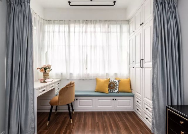 74㎡现代美式风二居室,给予空间自然清新之风,让生活更富格调