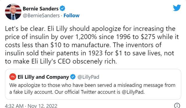 Twitter|一个推特假账号的一句假话,让大药厂损失上百亿?马斯克这下尴尬了