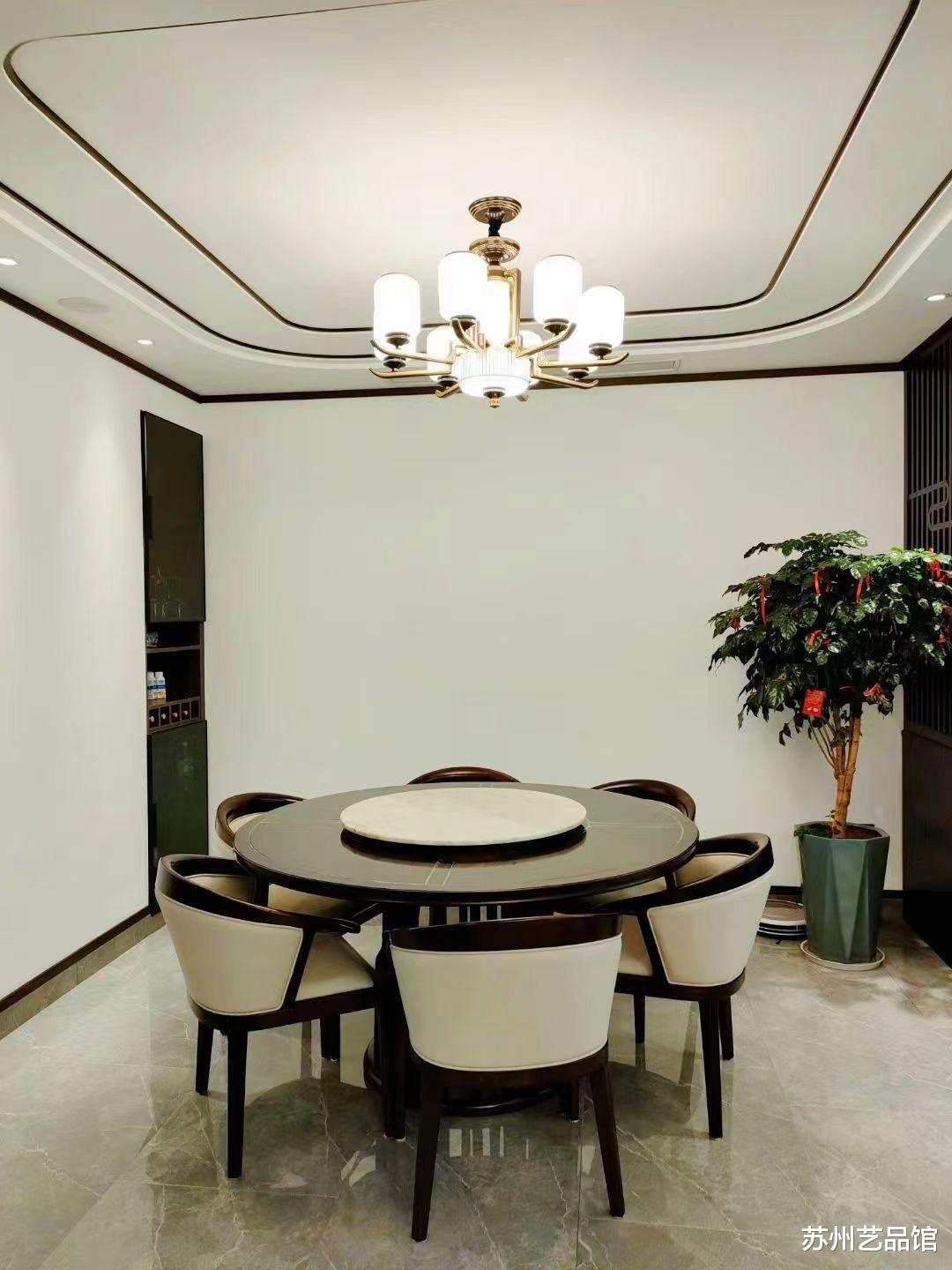 116㎡新中式风格案例,清新优雅