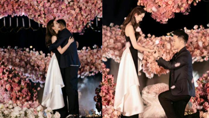 张大奕|张大奕晒照官宣订婚！两人深情拥抱超甜，男方被传是房地产老板