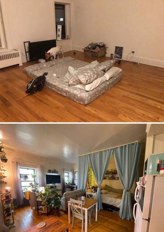 外国网友分享一波令人惊叹的家居改造对比图,看得人都手痒了!