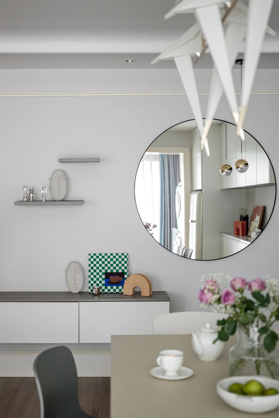 装修案例 | 140㎡偏北欧风格,多种调色点缀空间,感受生活的多姿多彩