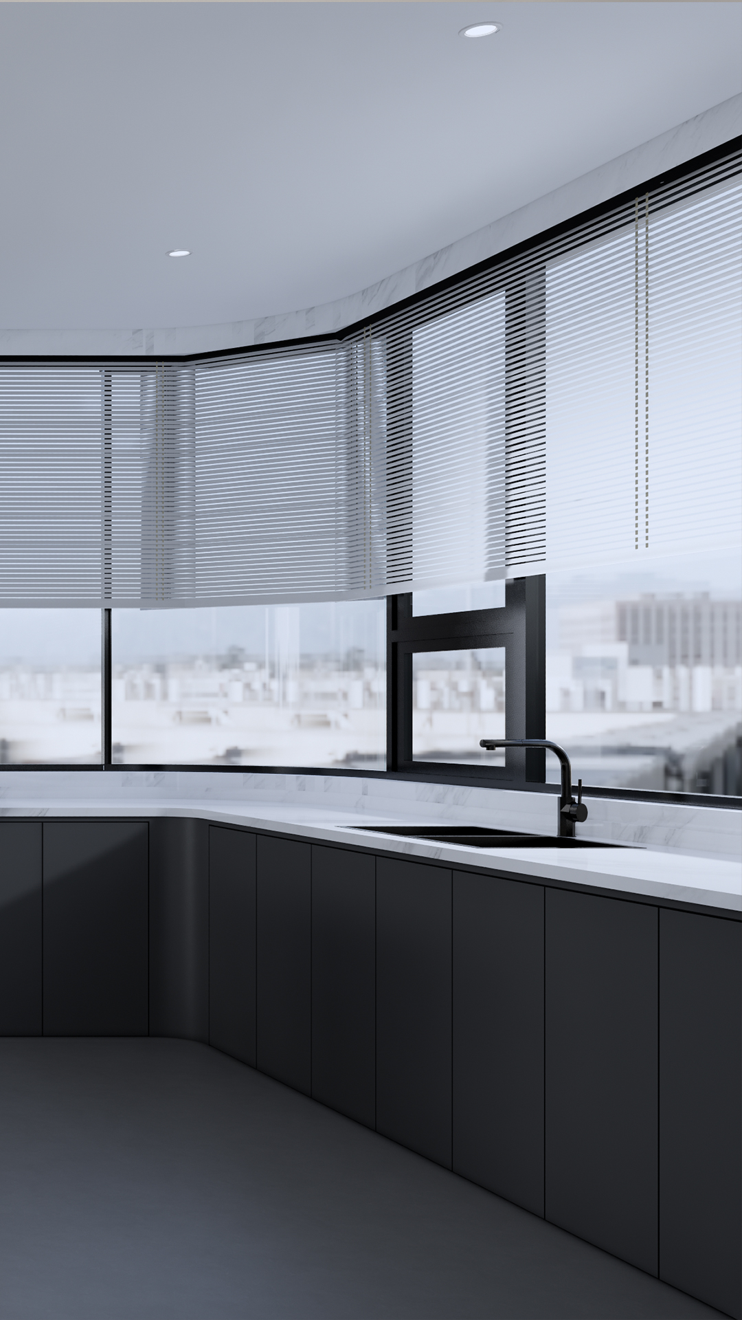 160㎡现代极简风,不一样的神秘色彩