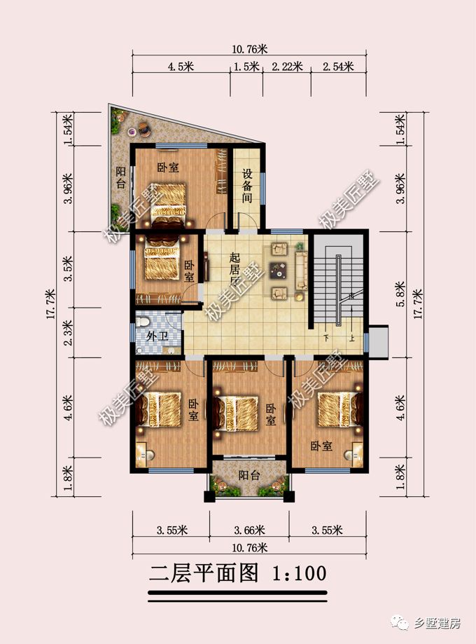 别墅|10.76X16.62米宅基地不规整想建房?试试来栋徽派,典雅又大气