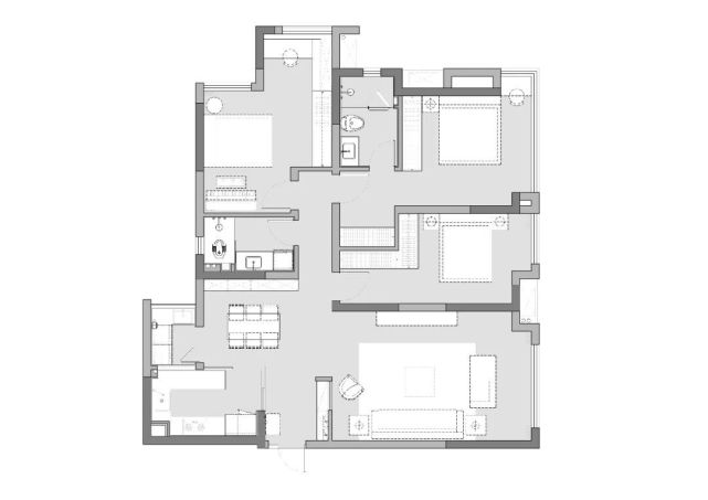厚榭作品: 不可复制的高级感丨110㎡轻美式