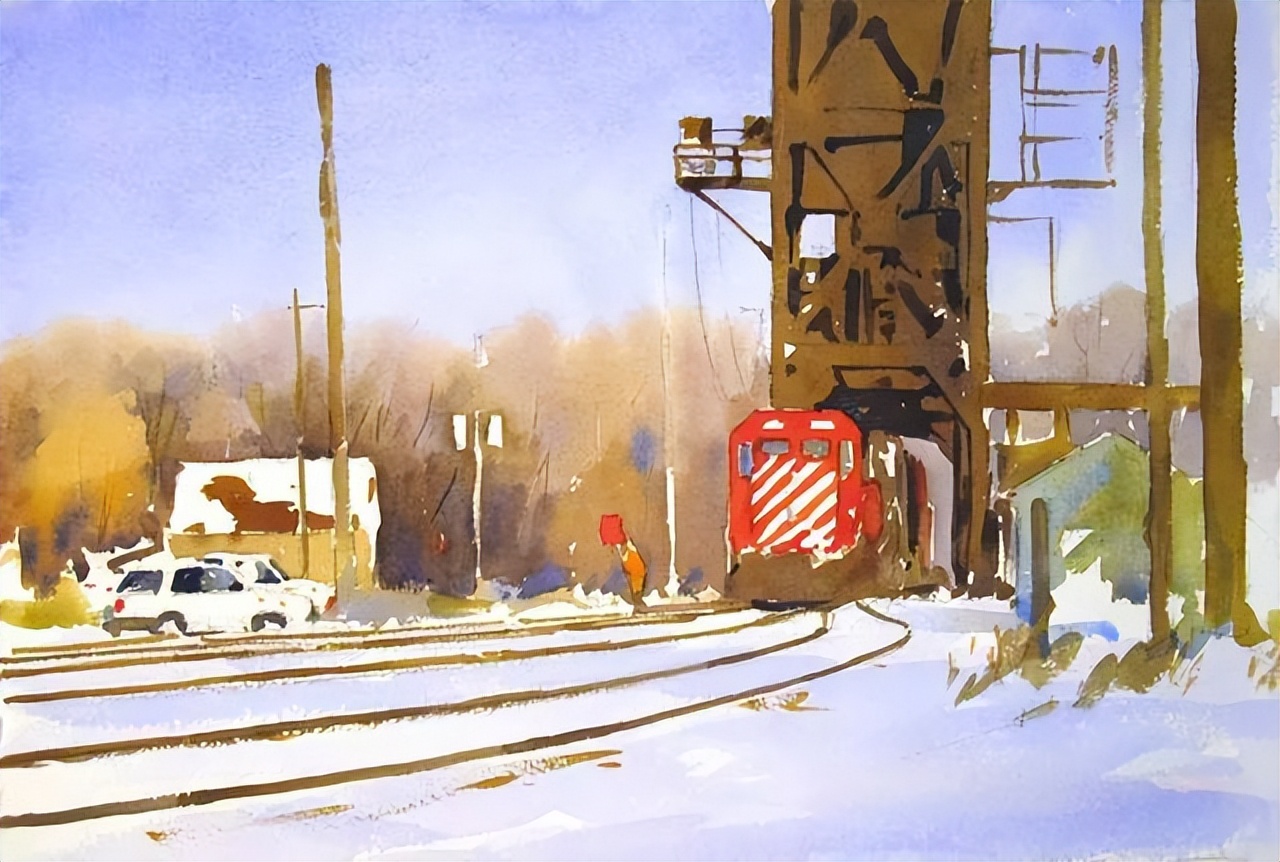 安迪|Andy Evansen（安迪）的水彩作品简约、明快、大气，非常有味道