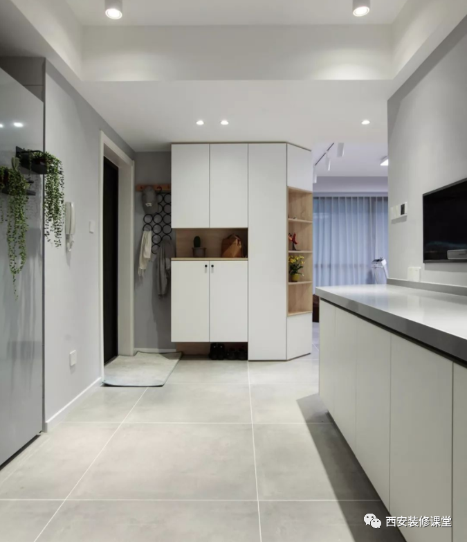 120㎡三室变两室,打造清爽婚房