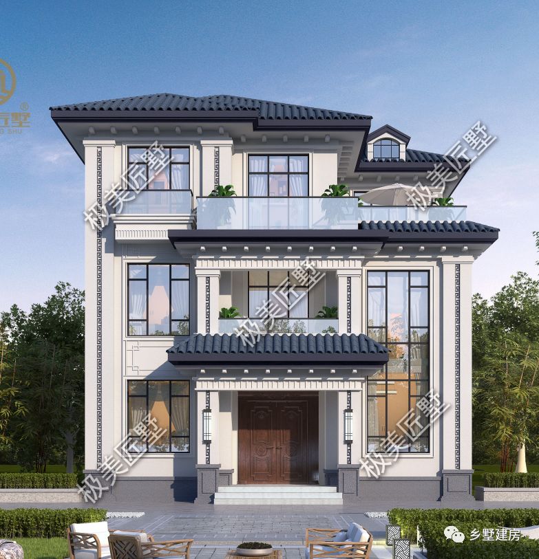 10.6X11.4米自带影音室的设计,人人都羡慕,回村建一栋不后悔