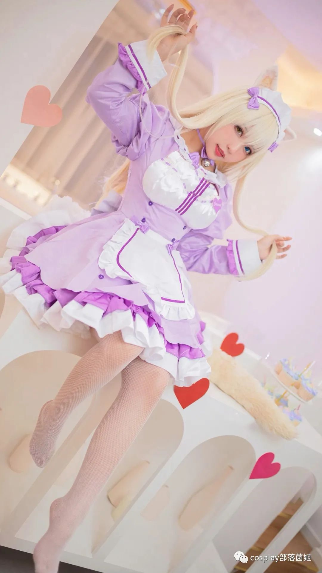 |cos：小麦色初尝试的缅因猫娘@桃之啾啾