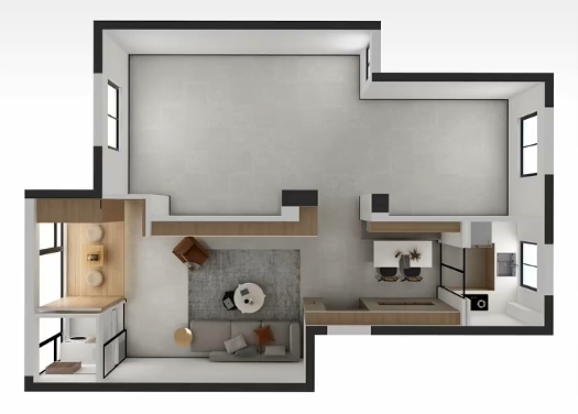 经典四大块两居户型,如何改四室两卫,看这里!