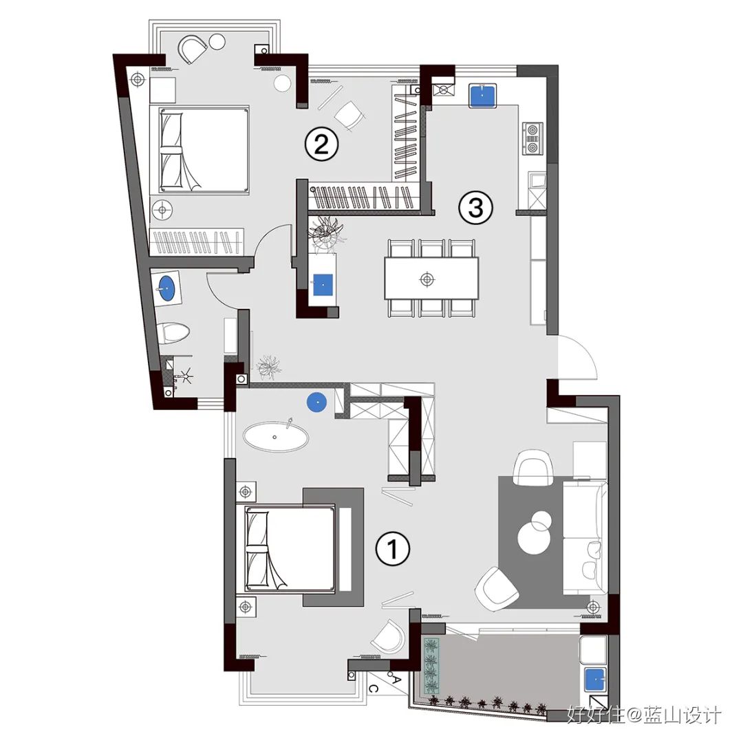 一个人住110㎡，两个卧室轮流睡？我酸了