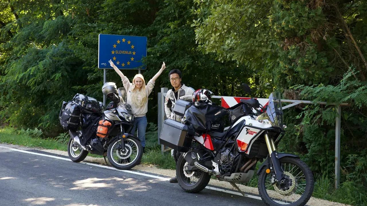 骑行|90后波兰美女远嫁山西，会五国语言，骑摩托车环游世界，又酷又美