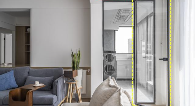 请师傅在沙发后凿个洞，次卧立马变开放式书房！8㎡双动线倍舒适