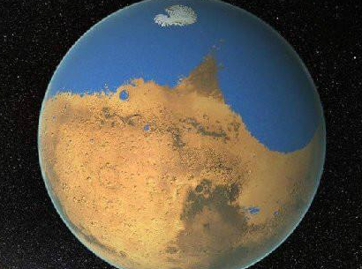 太阳系的冷知识-来自于NASA:在火星表面,科学家发现了一个巨大的陨石坑