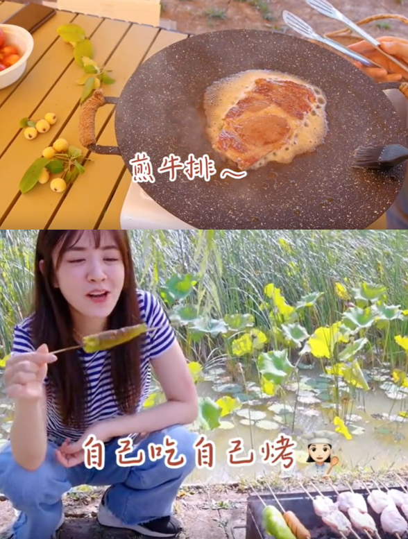 王昆|王晓晨蹲大棚里摘菜!大口撸串手上钻戒抢眼,网友喊话张翰道歉