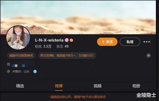 刘鑫账号被封,不尊重法律咎由自取,但作家陈岚仍未道歉
