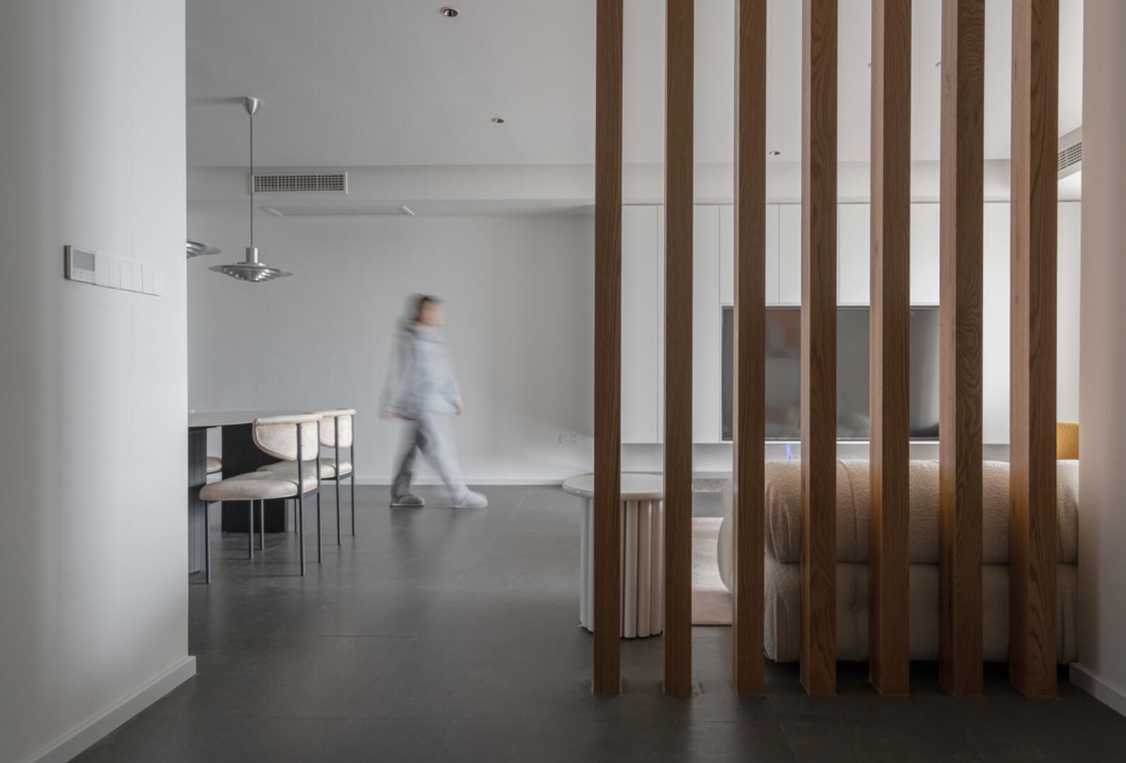 走进她128㎡新家,灰砖白墙,最经典的色彩搭配,往往最耐看