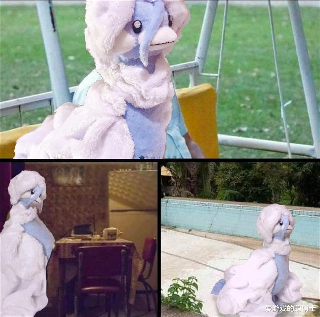 宝可梦|手工达人制作了《宝可梦》超级七夕青鸟布偶,完美重现湿身的样子