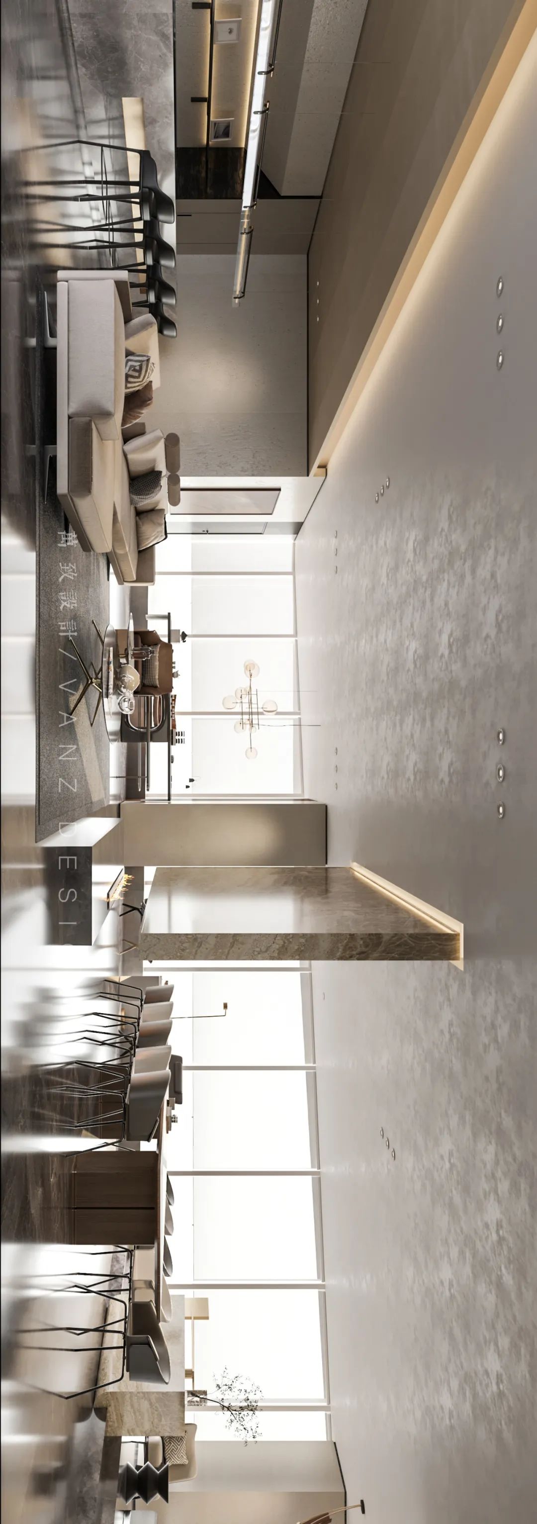 220㎡董事长私人轻奢办公会所设计,成功者心之所向